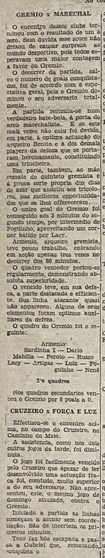1931.05.19 - Campeonato Citadino - Grêmio 1 x 0 Marechal de Ferro - Correio do Povo.png