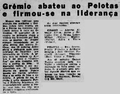 1964.11.19 - Torneio Porto Alegre-Pelotas - Grêmio 2 x 0 Pelotas - Diário de Notícias.png