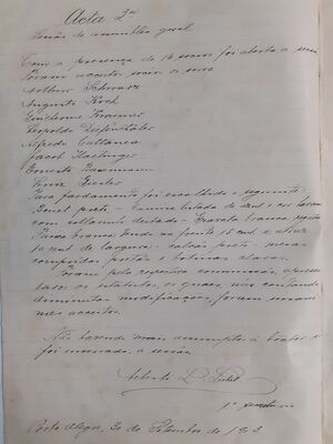 Datada de 30 de setembro de 1903